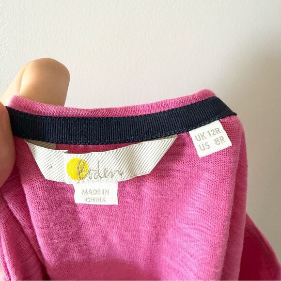 Boden Paulina Dress Shift Mini Pink Foil Pineapple US Size‎ 8R - Picture 3 of 5